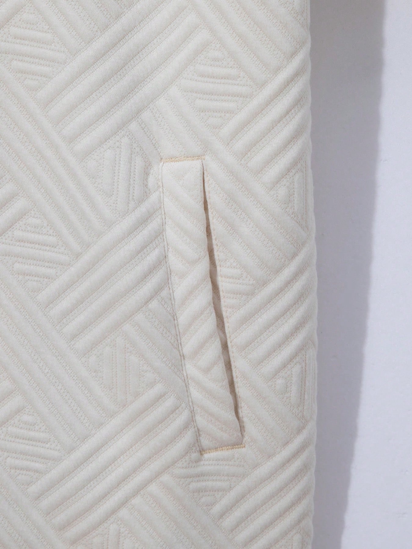 2 pièces/Set Cardigan zippé de couleur unie à col et pantalon long