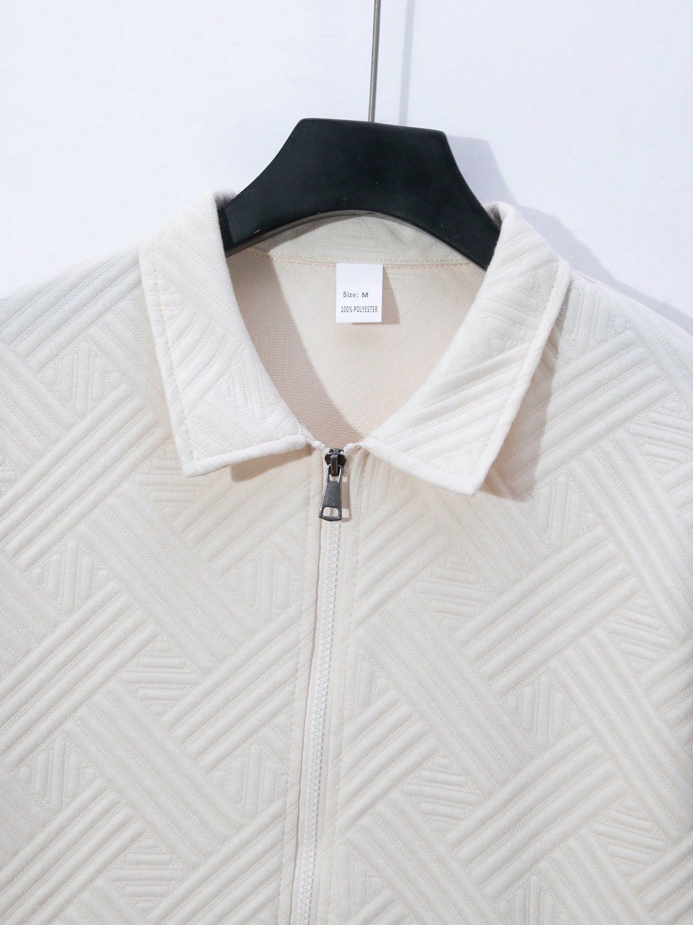 2 pièces/Set Cardigan zippé de couleur unie à col et pantalon long