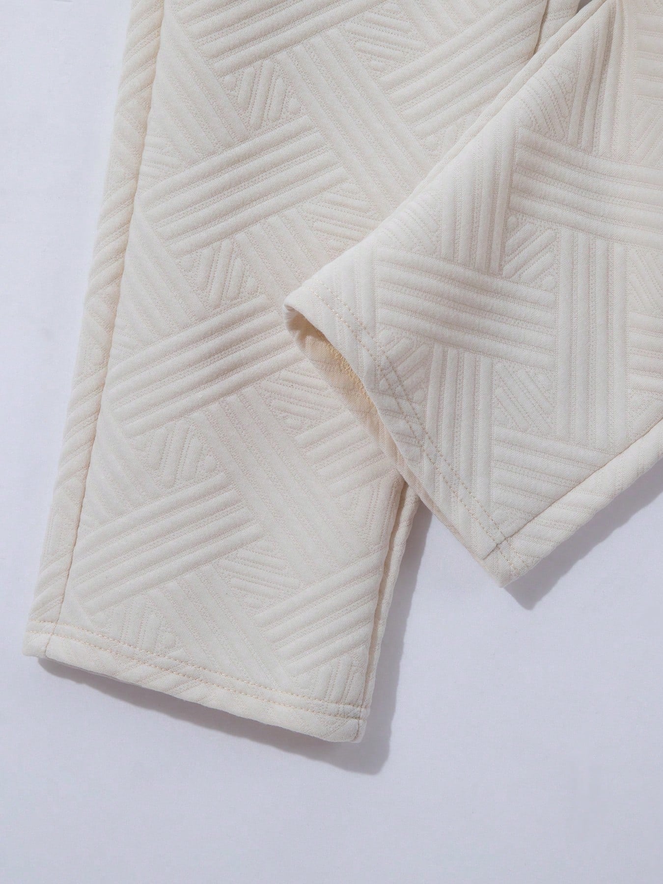 2 pièces/Set Cardigan zippé de couleur unie à col et pantalon long