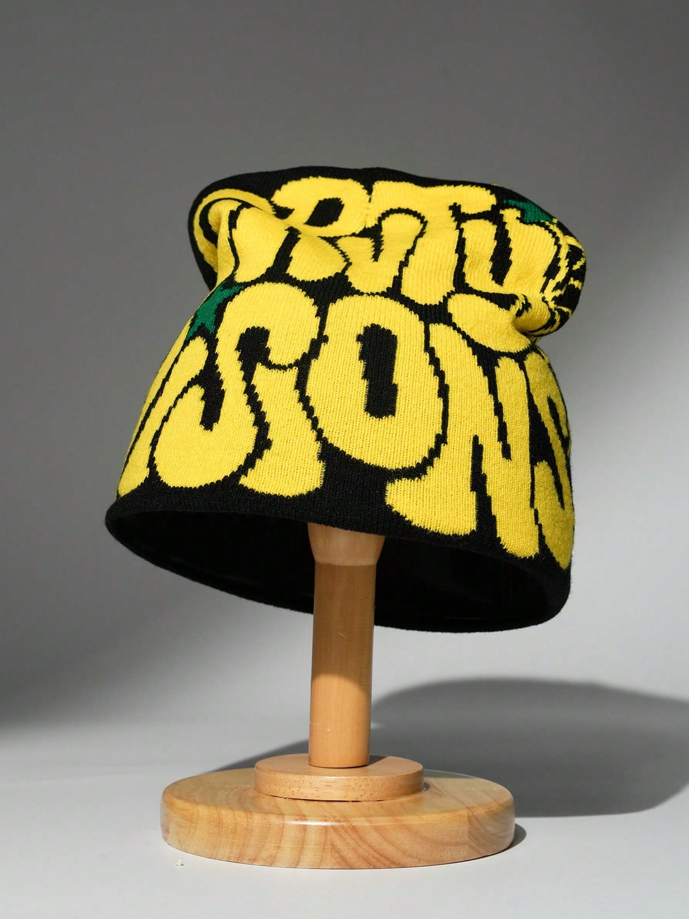 Bonnet tricoté chaud, style Y2K, casquette unisexe à design de lettre acrylique pour hommes et femmes, streetwear décontracté pour l'automne/l'hiver