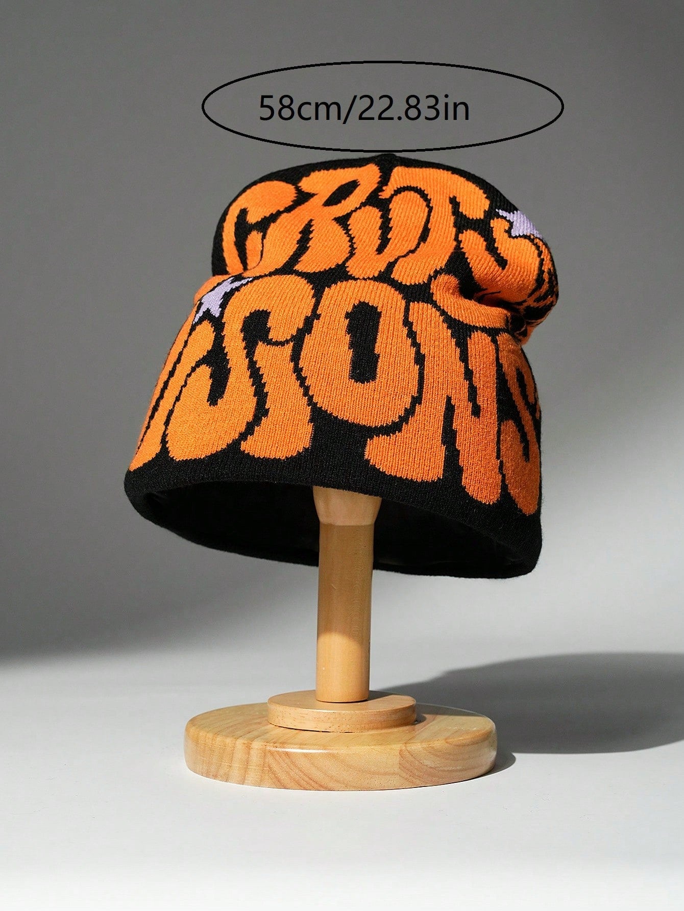 Bonnet tricoté chaud, style Y2K, casquette unisexe à design de lettre acrylique pour hommes et femmes, streetwear décontracté pour l'automne/l'hiver