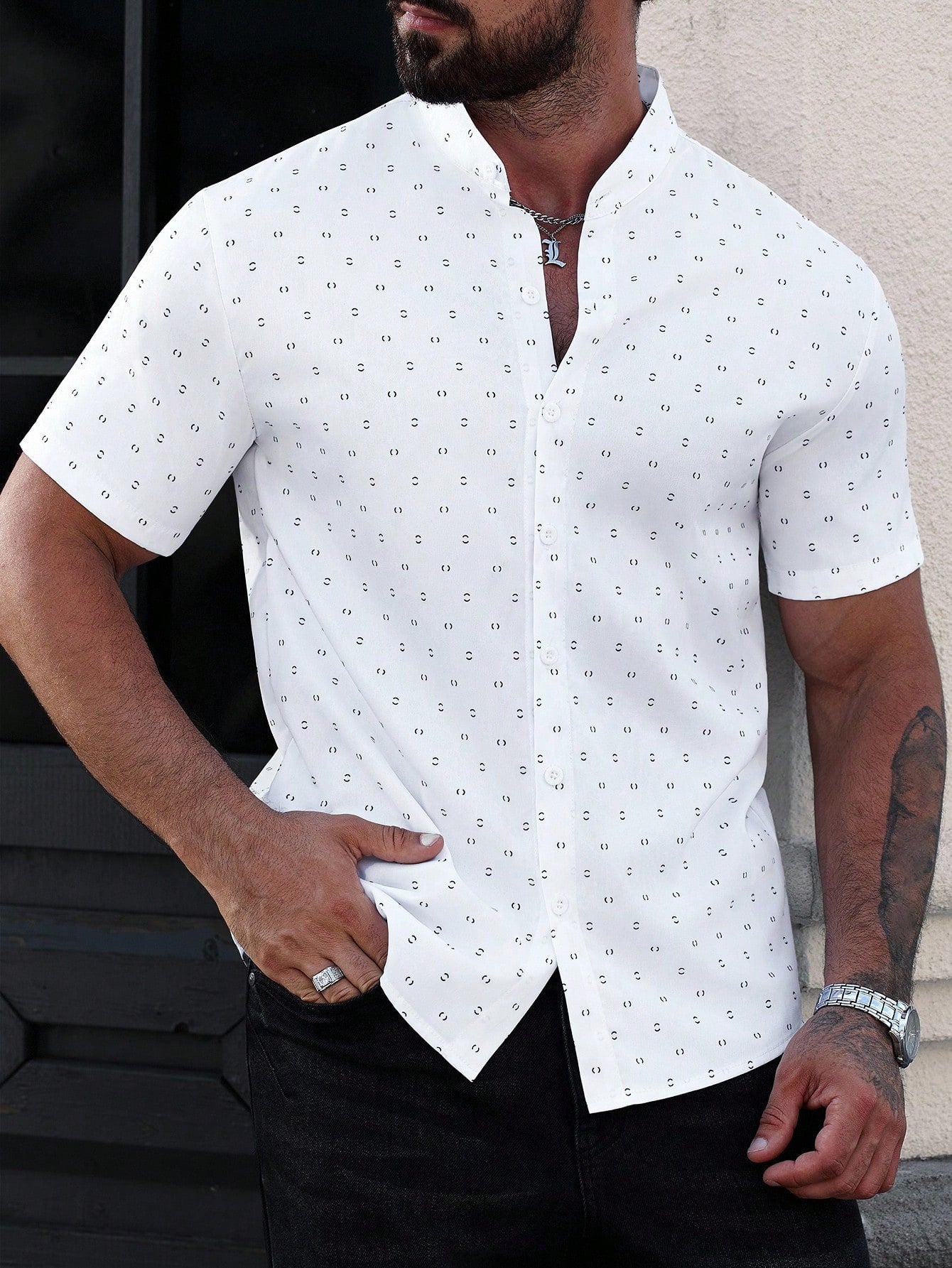 Manfinity CasualCool Chemise à manches courtes pour hommes