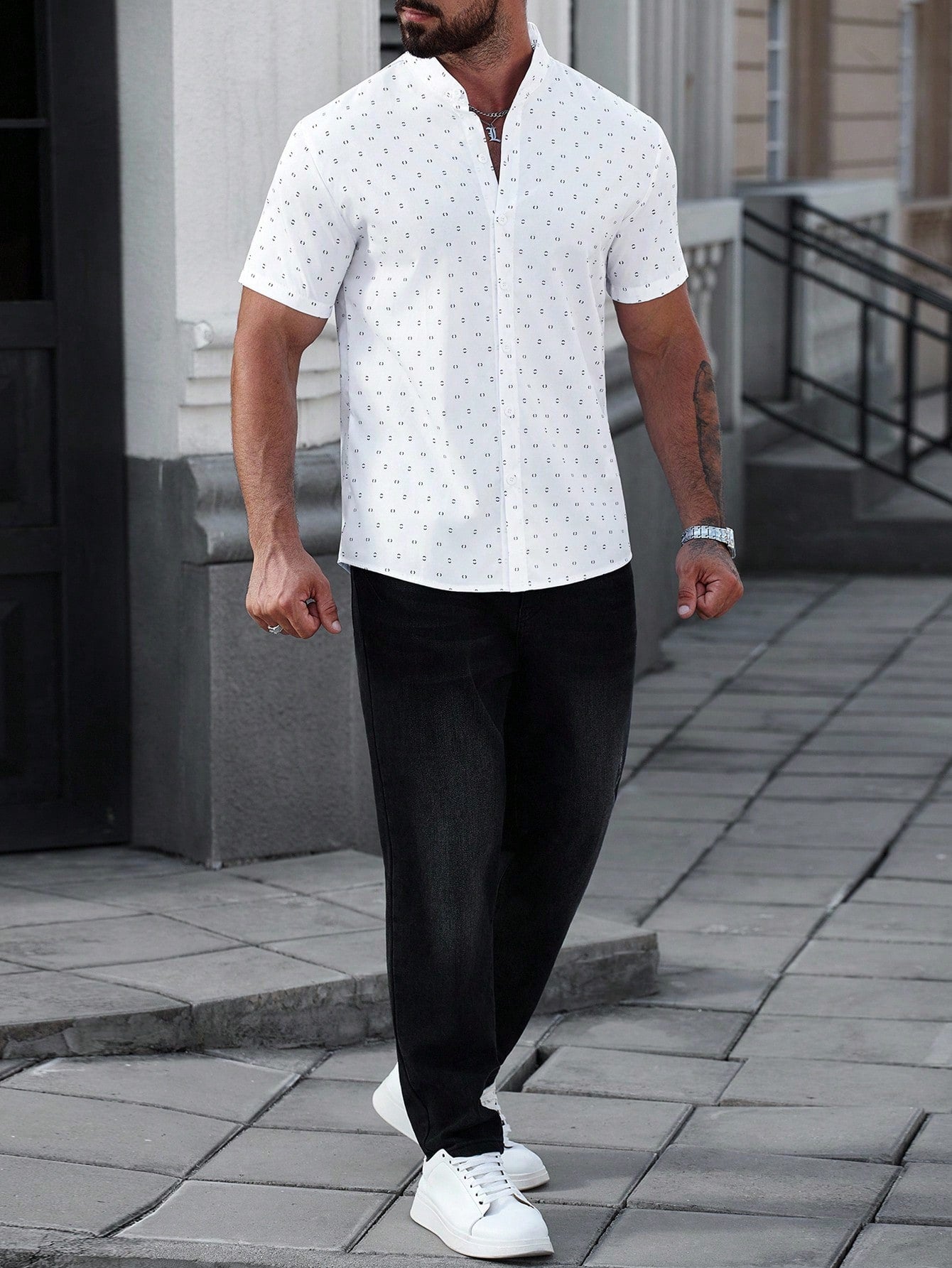 Manfinity CasualCool Chemise à manches courtes pour hommes