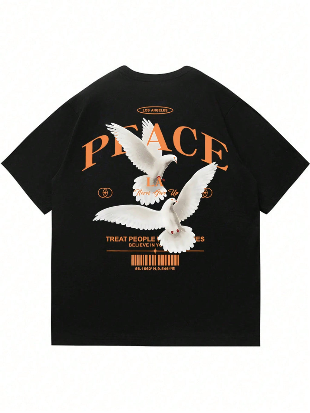 T-shirt à manches courtes pour hommes avec slogan personnalisé de pigeon