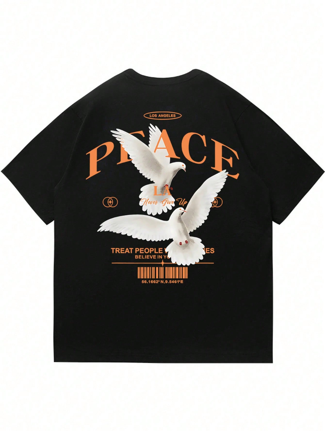 T-shirt à manches courtes pour hommes avec slogan personnalisé de pigeon