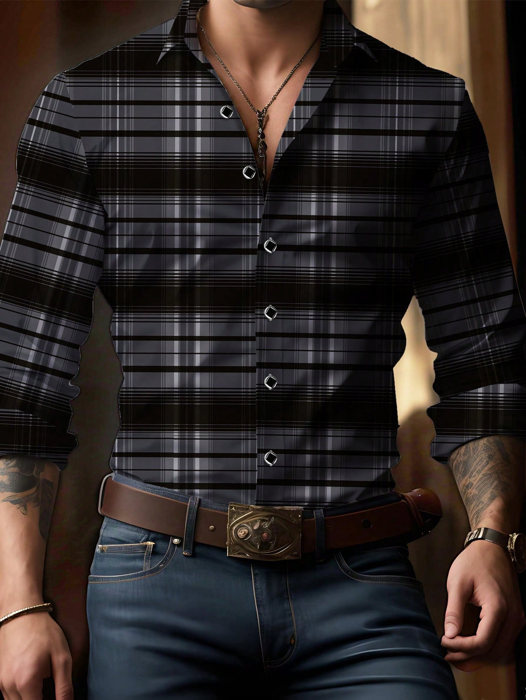 Chemise homme recommandée , polyvalente pour le travail et les loisirs.
