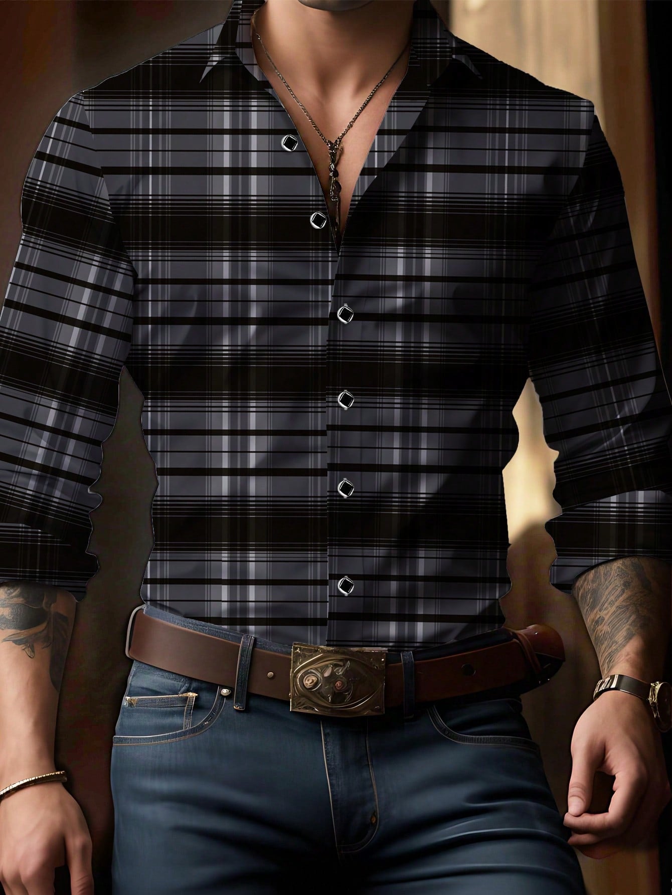 Chemise homme recommandée , polyvalente pour le travail et les loisirs.