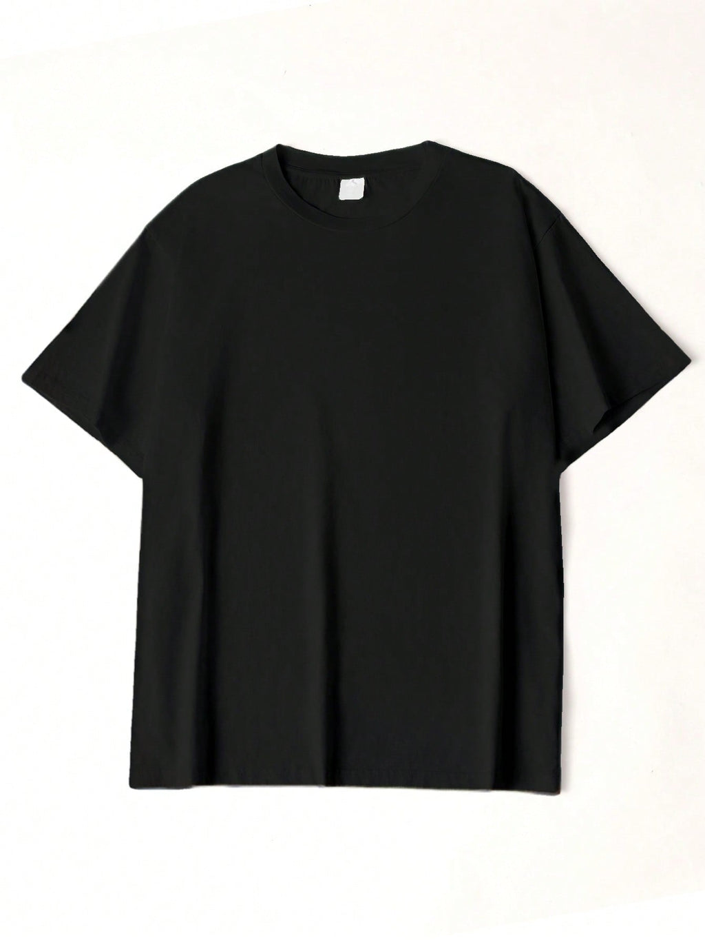 T-shirt en coton côtelé pour homme, imprimé plage rose romantique, hauts à manches courtes noirs doux pour homme