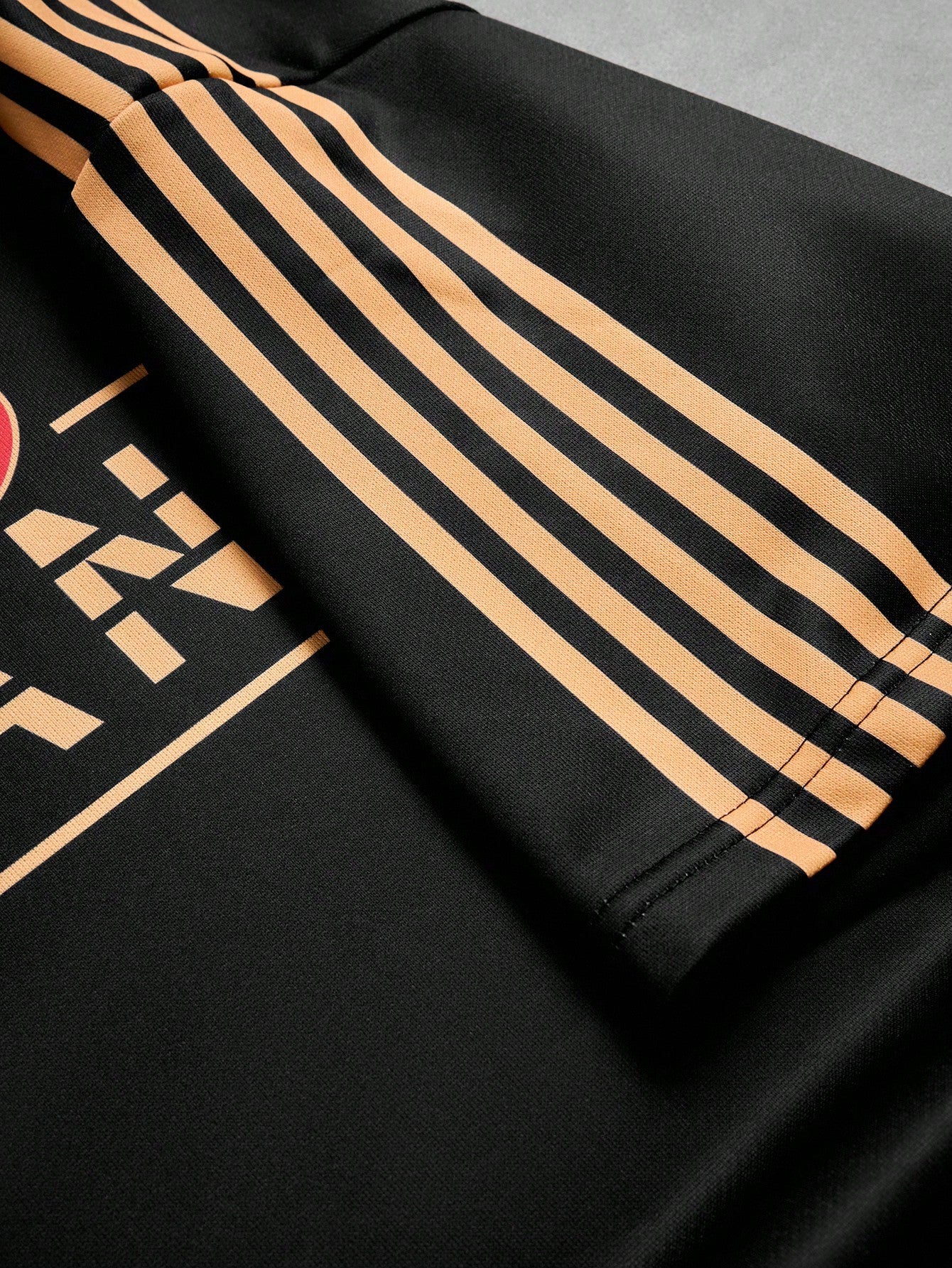 T-shirt casual en jersey à manches courtes pour homme avec imprimé de lettres