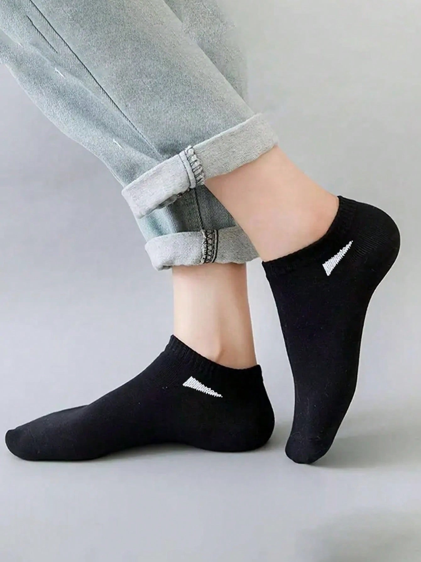 40 paires de chaussettes unisexes pour hommes, femmes, garçons et filles. Chaussettes invisibles, chaussettes d'équipe. Cadeau de printemps et d'été