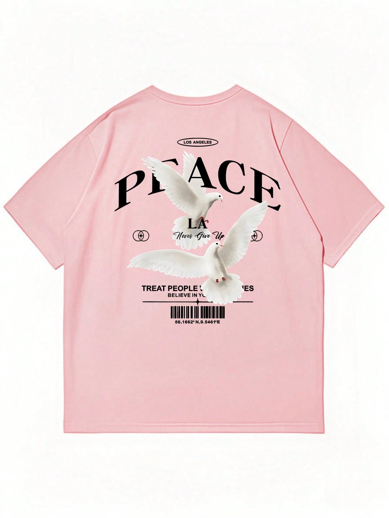 T-shirt à manches courtes pour hommes avec slogan personnalisé de pigeon