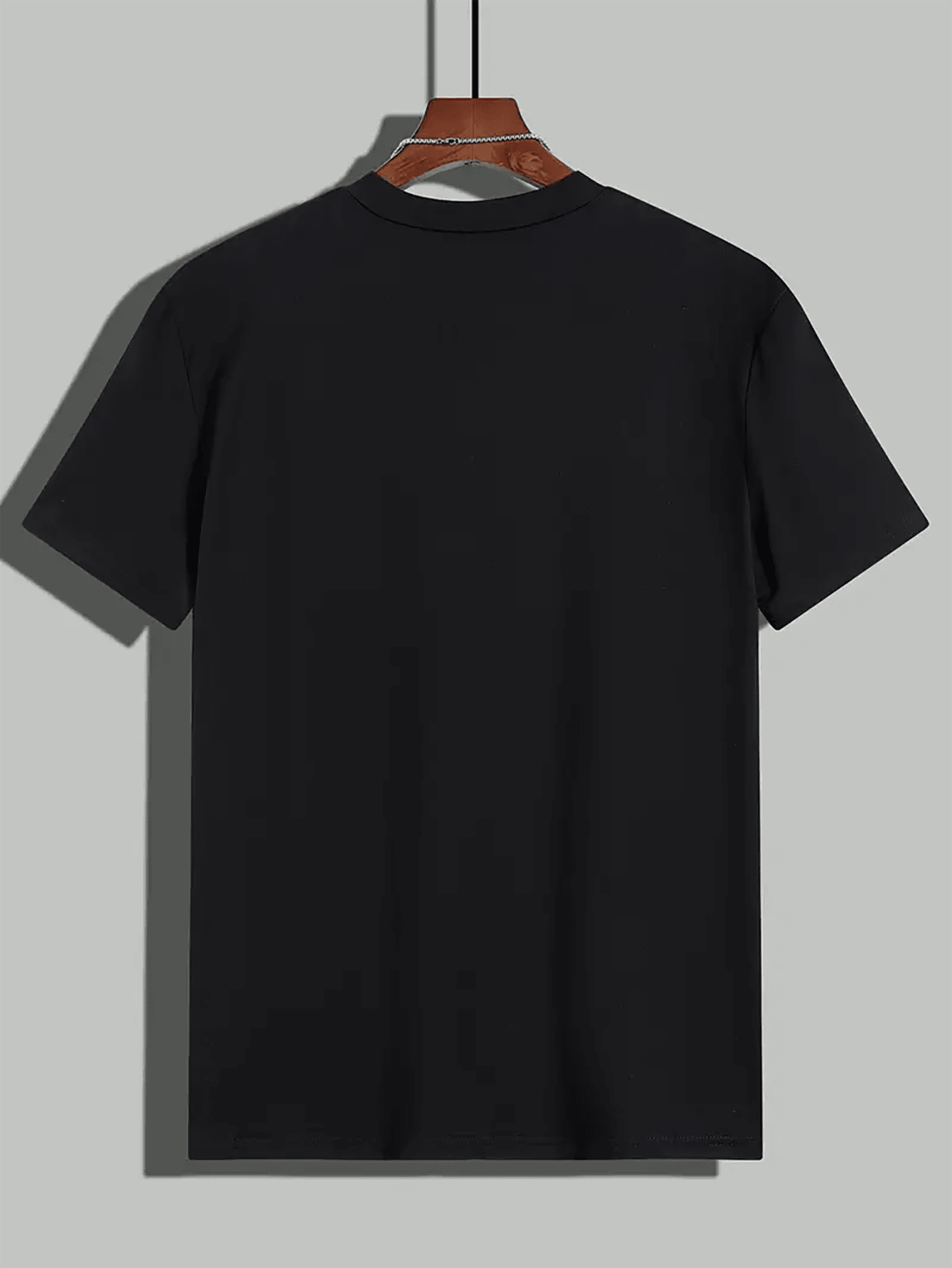 T-shirt avec logo, manches courtes en coton pour homme, adapté aux loisirs, au sport et au fitness