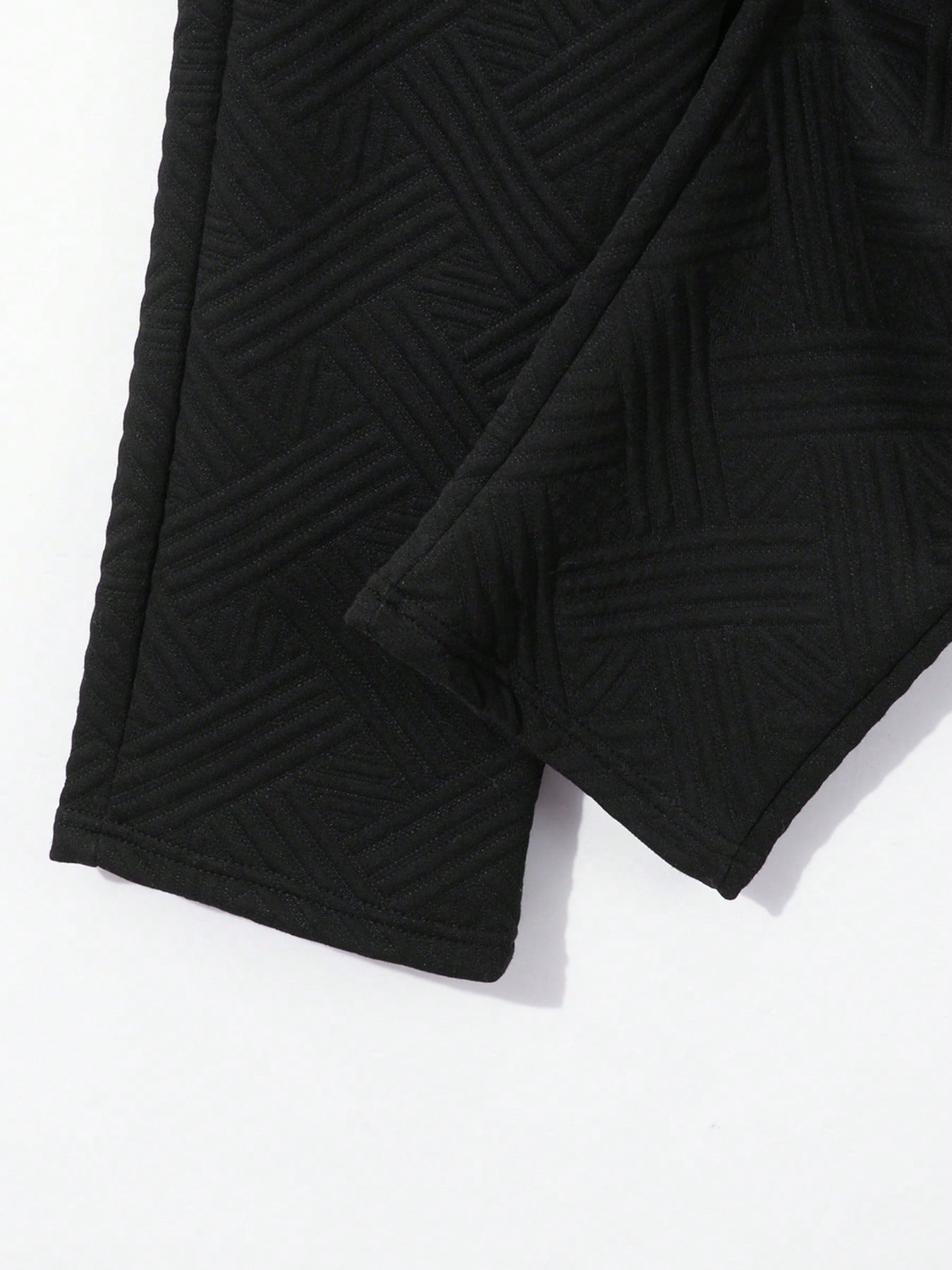 2 pièces/Set Cardigan zippé de couleur unie à col et pantalon long