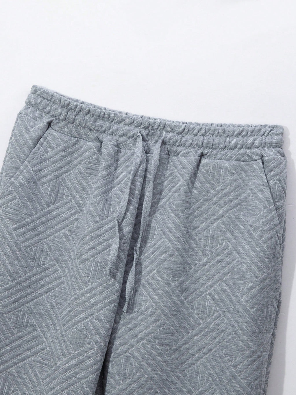 2 pièces/Set Cardigan zippé de couleur unie à col et pantalon long