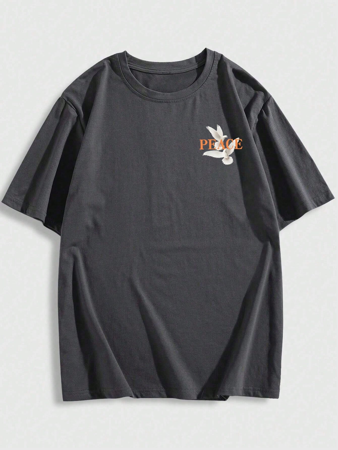 T-shirt à manches courtes pour hommes avec slogan personnalisé de pigeon