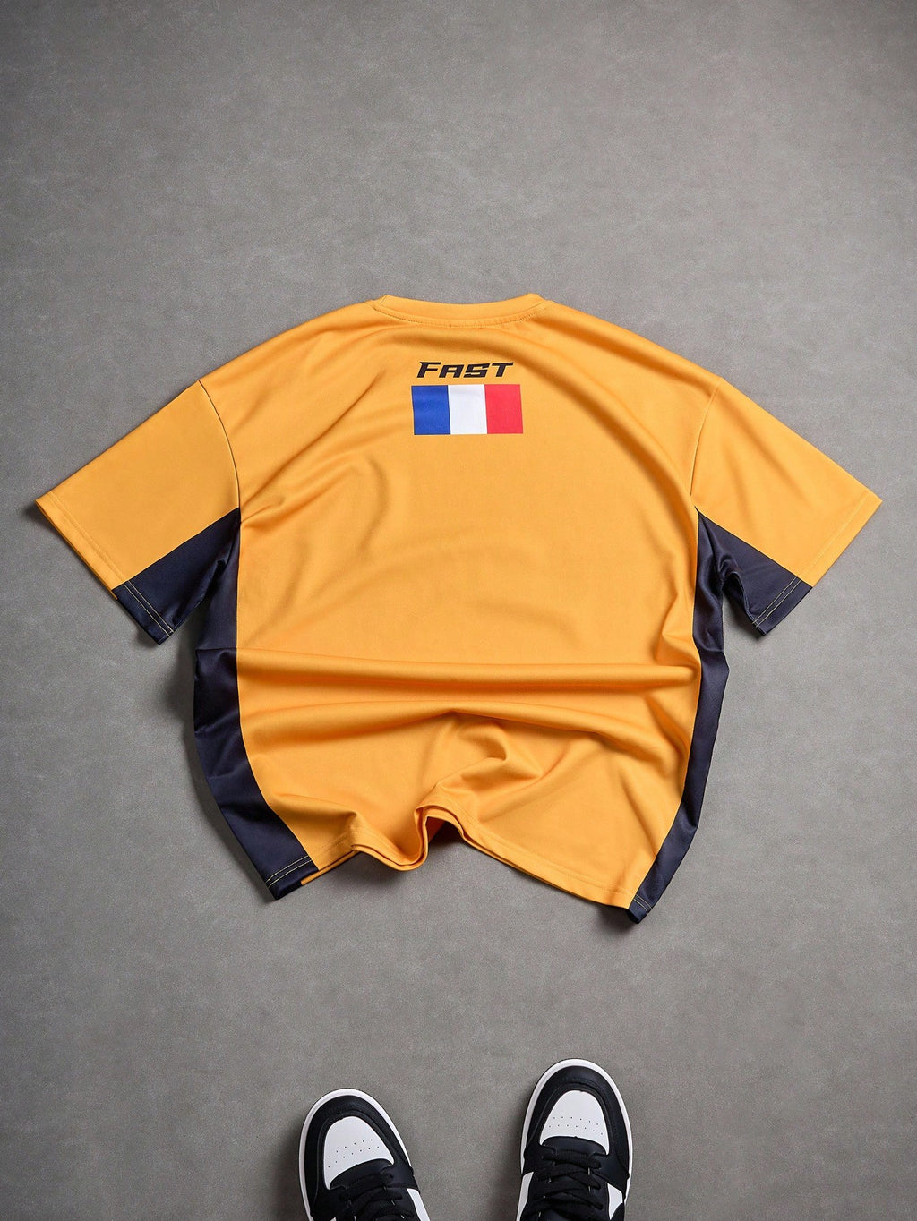 T-shirt casual en jersey à manches courtes pour homme avec imprimé de lettres