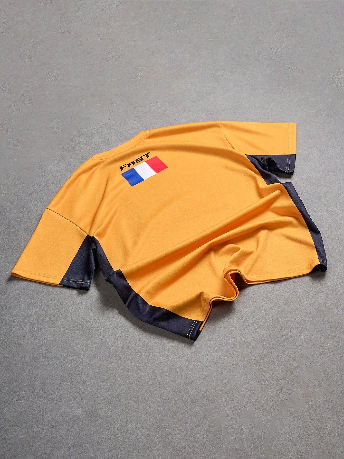 T-shirt casual en jersey à manches courtes pour homme avec imprimé de lettres