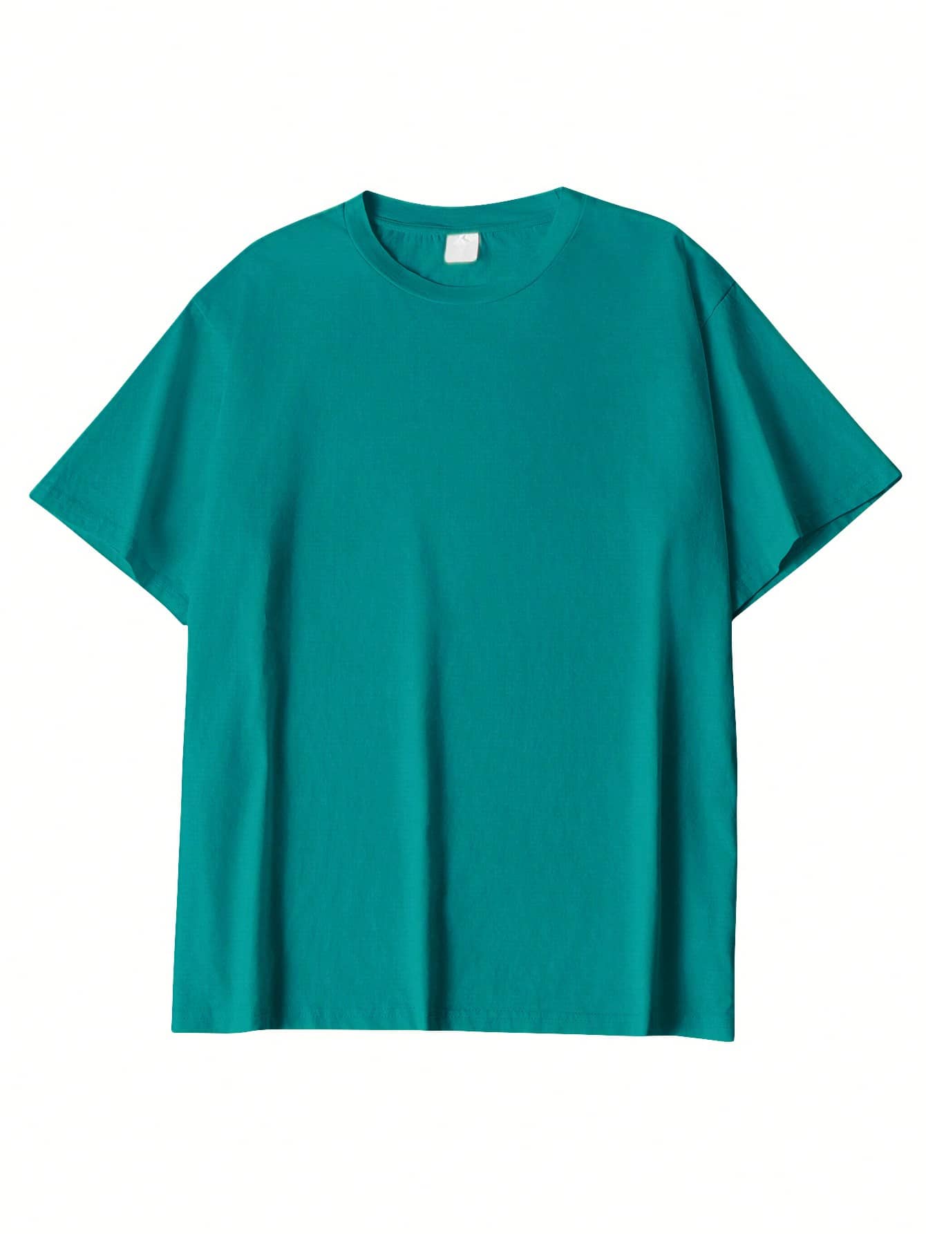 T-shirt en coton côtelé pour homme, imprimé plage rose romantique, hauts à manches courtes noirs doux pour homme