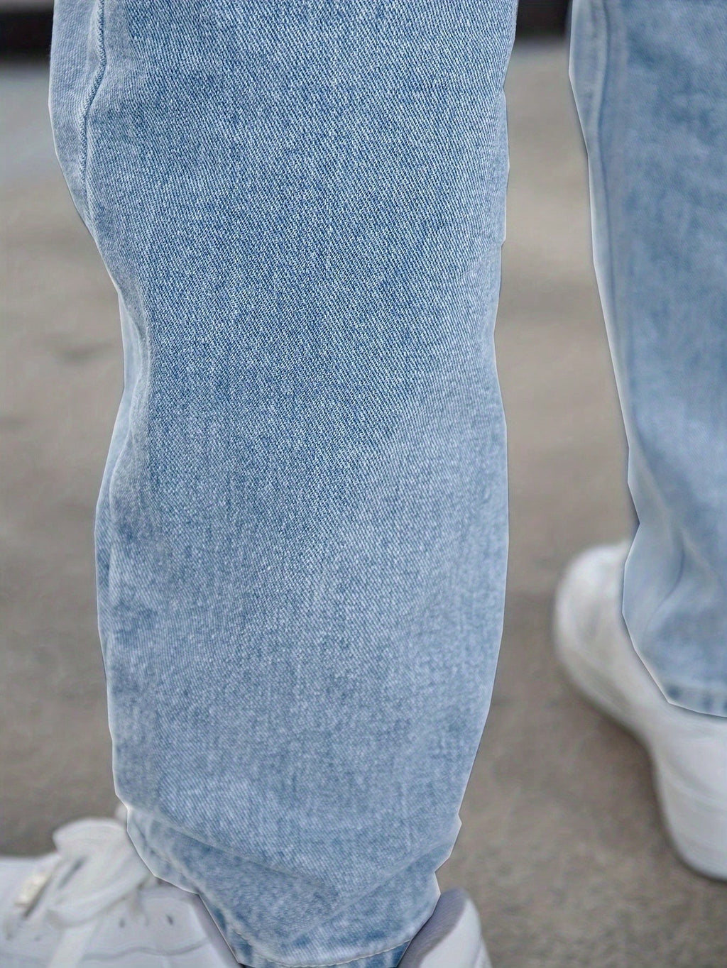 Jeans décontractés mode homme, style minimaliste Coupe globale/tout