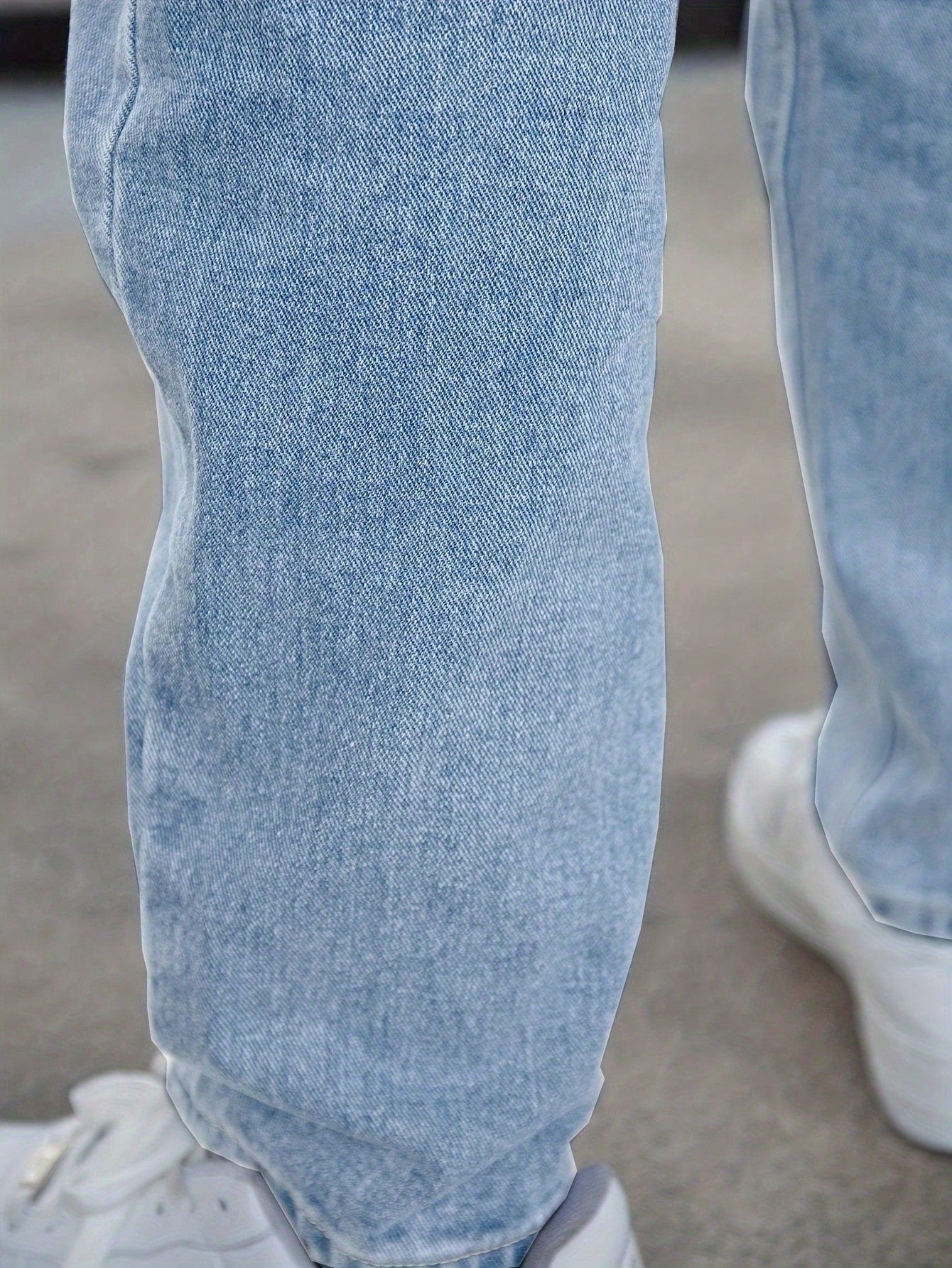 Jeans décontractés mode homme, style minimaliste Coupe globale/tout