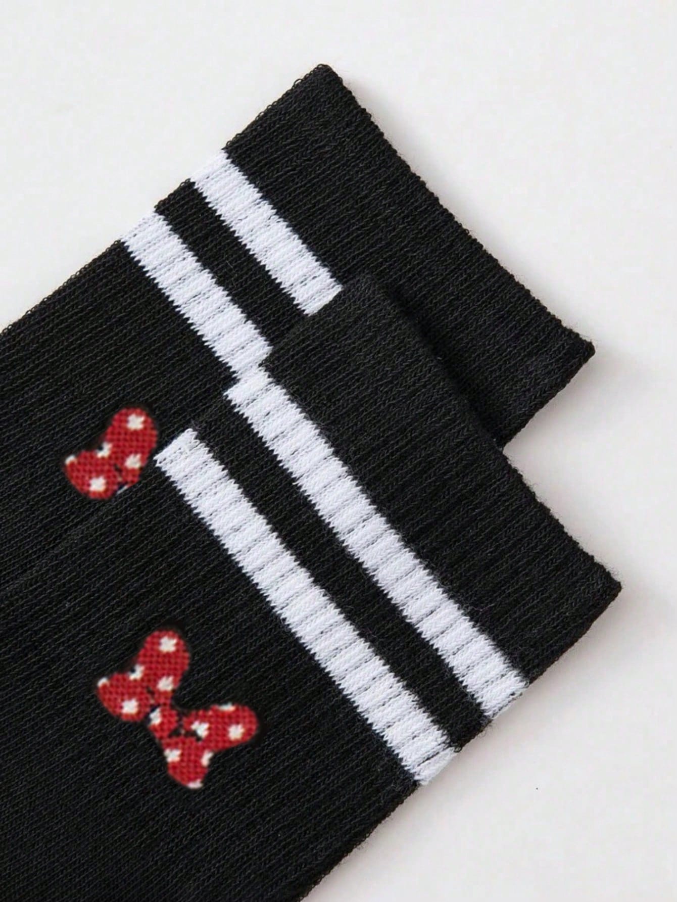 1/3/6 paires de chaussettes mi-mollet de couleur unie noire/blanche/grise et à double rayure, convenant aux activités extérieures, chaussettes mi-mollet décontracté, chaussettes d'hiver unisexes, chaussettes hautes