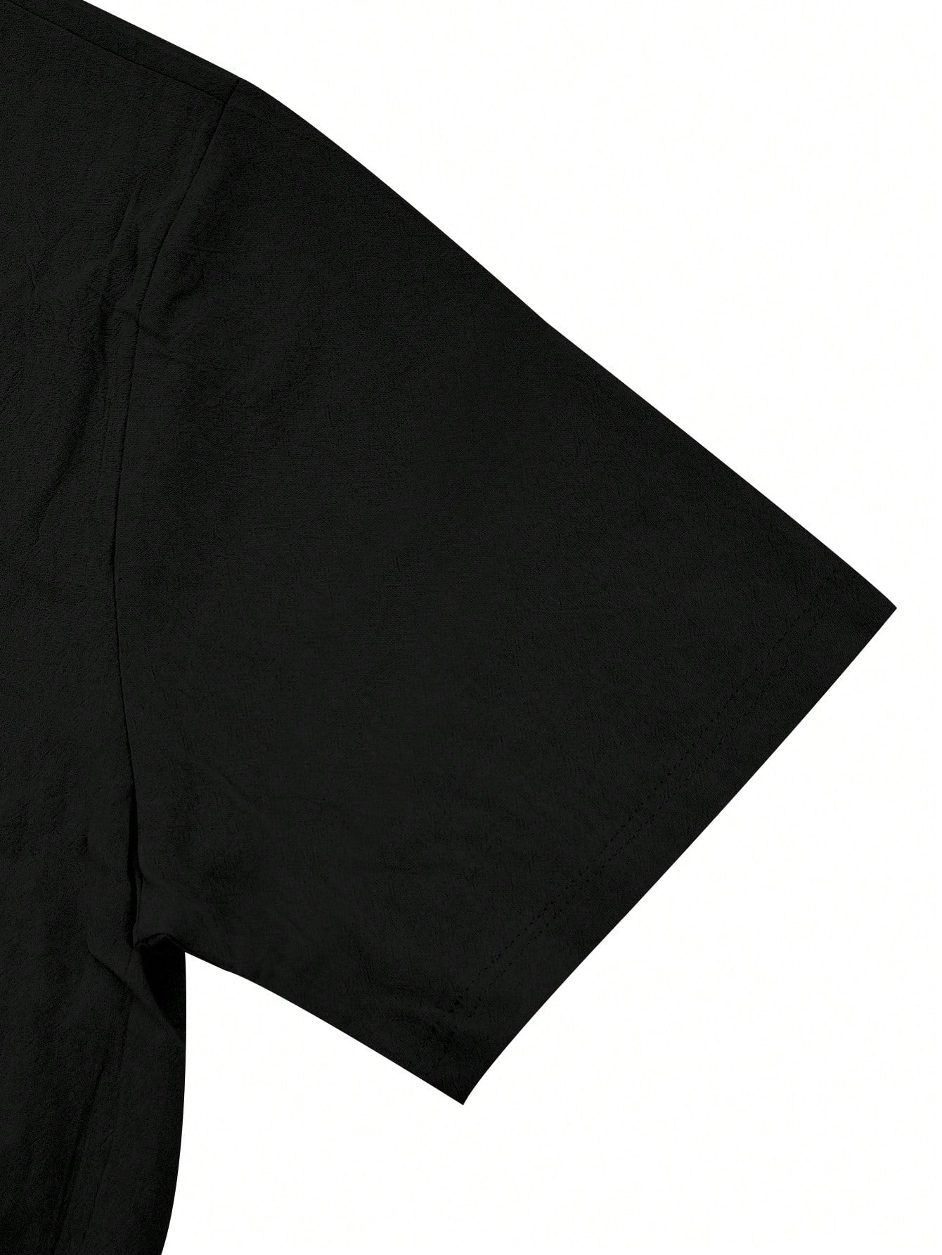 2 pièces/Set Tenue en lin pour homme, chemise à manches courtes boutonnée simple unie et pantalon