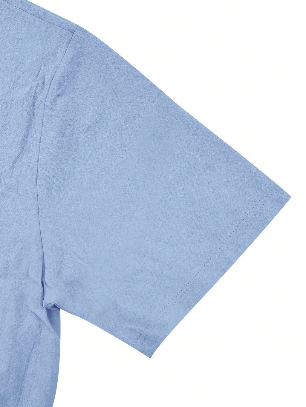 2 pièces/Set Tenue en lin pour homme, chemise à manches courtes boutonnée simple unie et pantalon