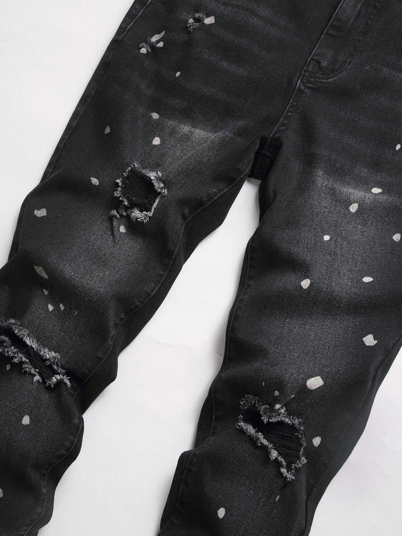 Manfinity LEGND Jeans en denim délavé simple avec poche pour hommes, portés tous les jours de façon décontractée