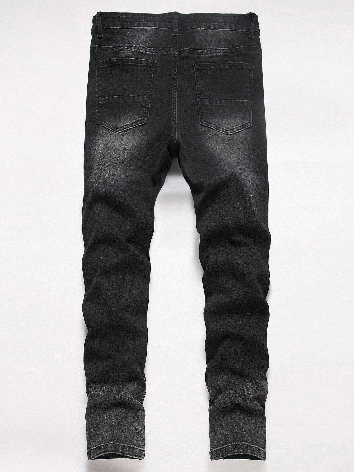 Manfinity LEGND Jeans en denim délavé simple avec poche pour hommes, portés tous les jours de façon décontractée