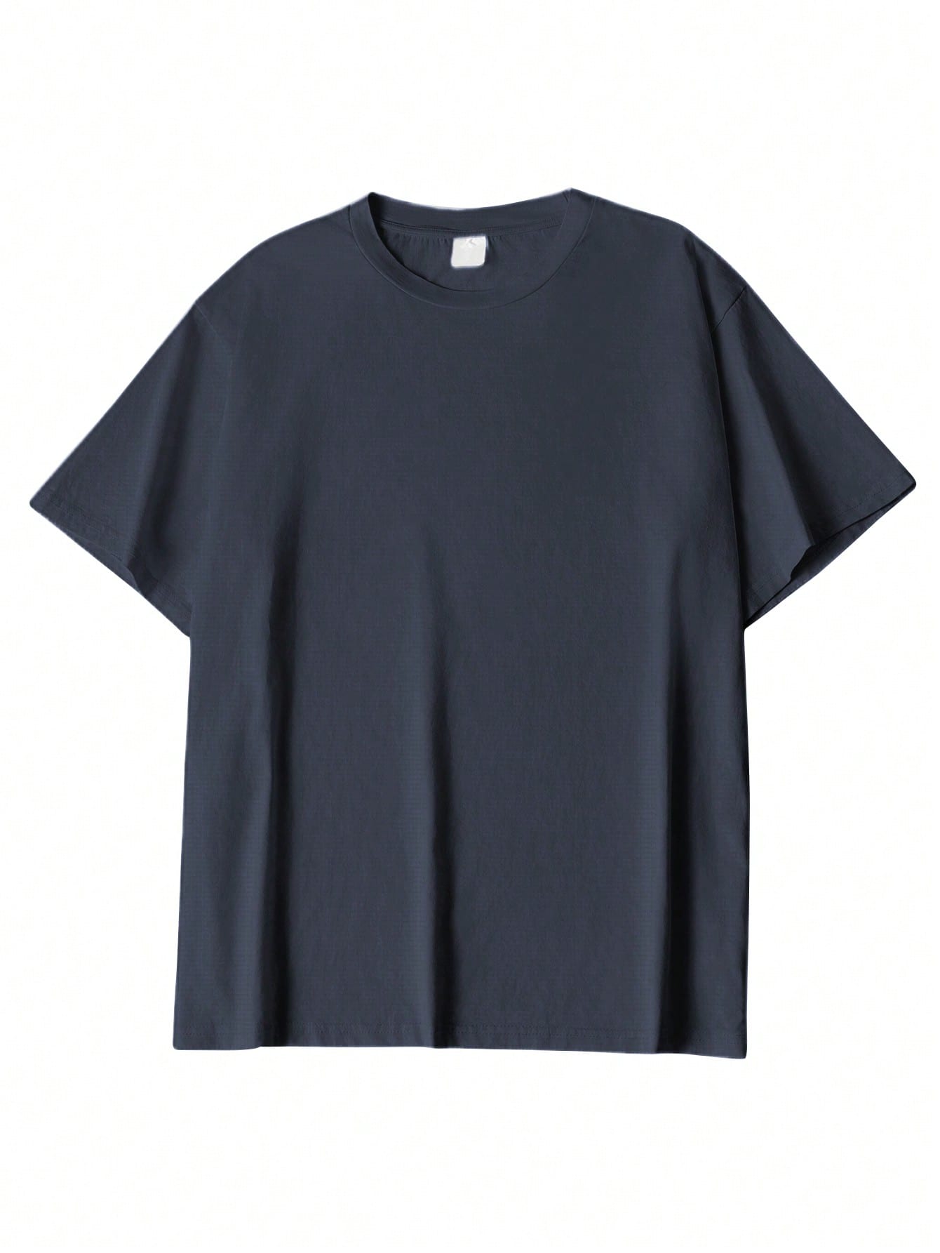 T-shirt en coton côtelé pour homme, imprimé plage rose romantique, hauts à manches courtes noirs doux pour homme