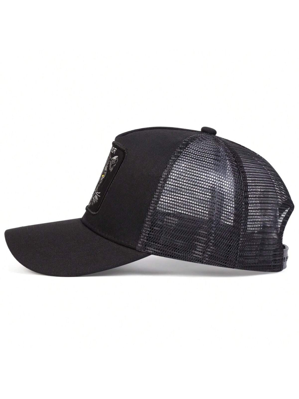 1 pièce Casquette de baseball pour hommes avec broderie léopard, casquette en filet décontractée pour une protection solaire en extérieur lors des voyages ou de vacances à la plage au printemps et en automne
