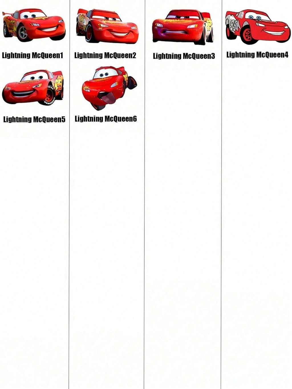 Disney 1 paire prend le design de "Cars" comme caractéristique, débordant de nostalgie et de vitalité de l'enfance. Les détails à double rayure rouge à l'ouverture des chaussettes dégagent un charme d'accessoire de mode doux et rétro.