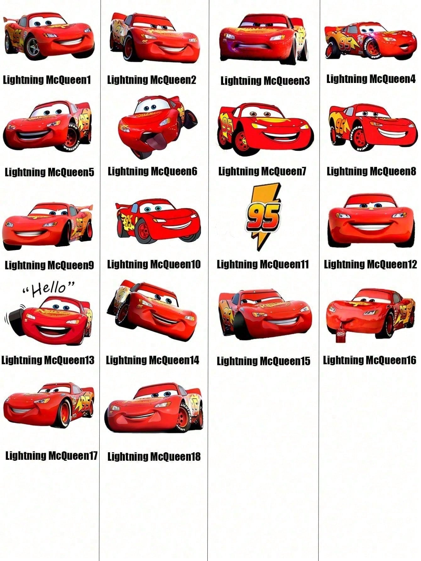 Disney 1 paire prend le design de "Cars" comme caractéristique, débordant de nostalgie et de vitalité de l'enfance. Les détails à double rayure rouge à l'ouverture des chaussettes dégagent un charme d'accessoire de mode doux et rétro.